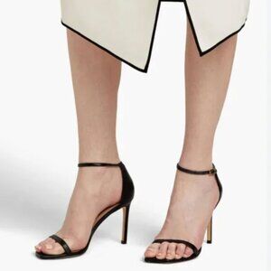 Stuart Weitzman Amelina 95 Black Leather Heels Women's Size 11